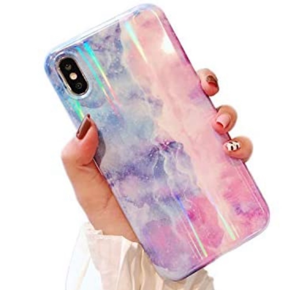 📱Holographic Marble iPhone XR Case🌌